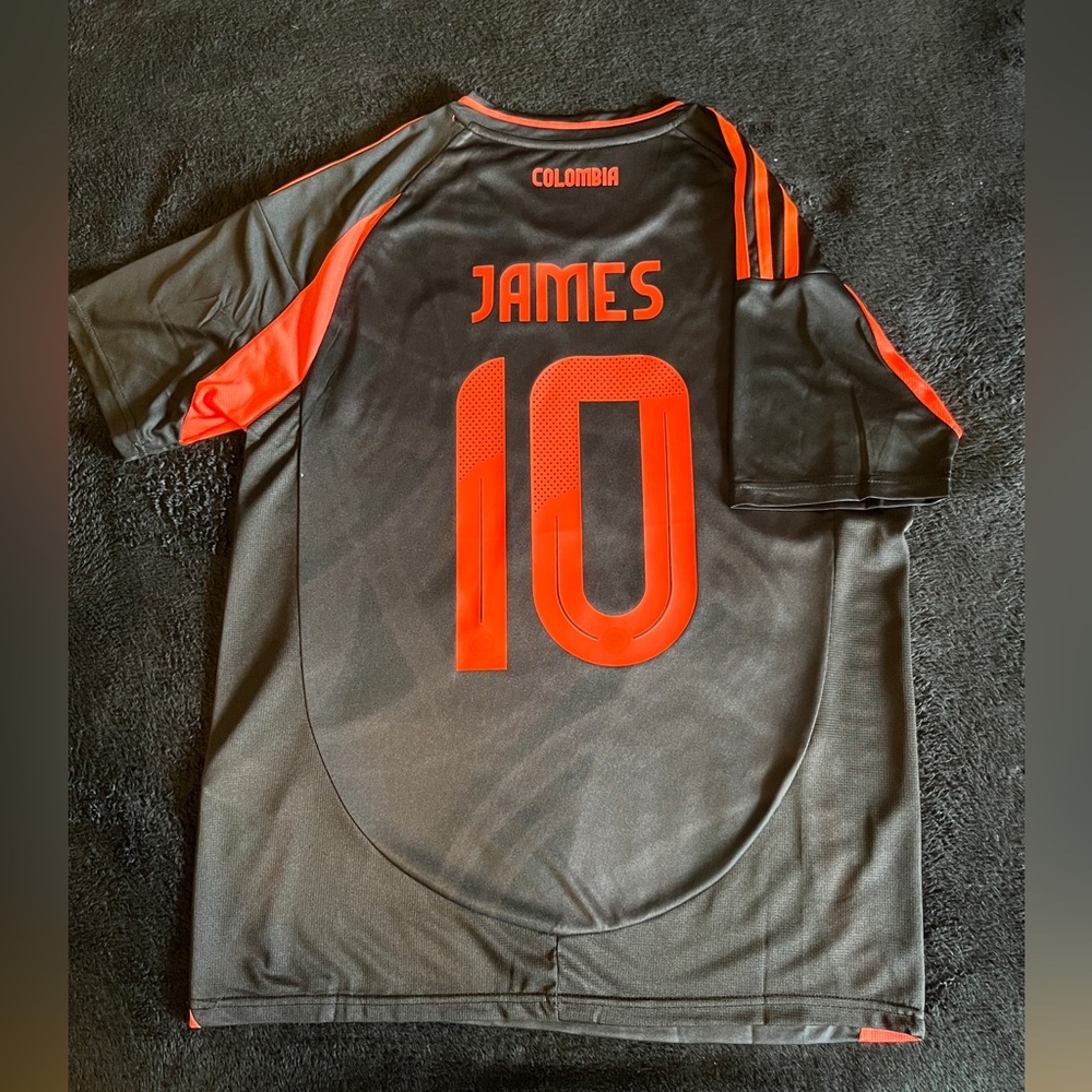 James Rodriguez #10 Colombia Soccer Jersey 2024 Copa America Away Black